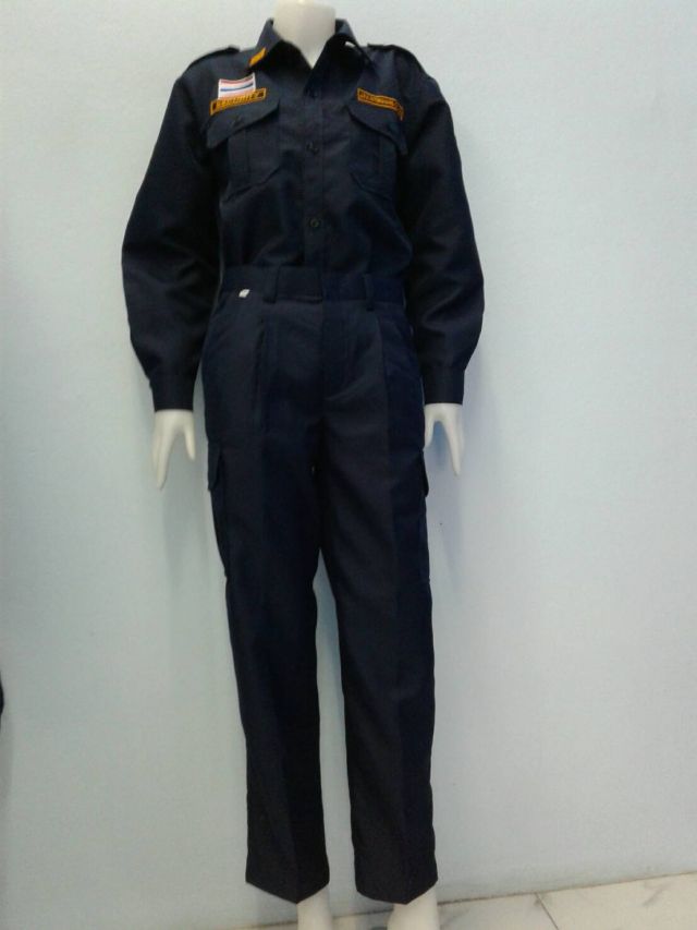 ชุด รปภ. จันทรา / โรงงานผลิตชุดยูนิฟอร์มพนักงาน เสื้อโปโล นลินสิริ ชลบุรีรูปที่ 